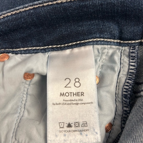 Mother The Weekender Fray Hem Bootcut Jeans in Fancy Meeting You Here Size 28 - Picture 12 of 13